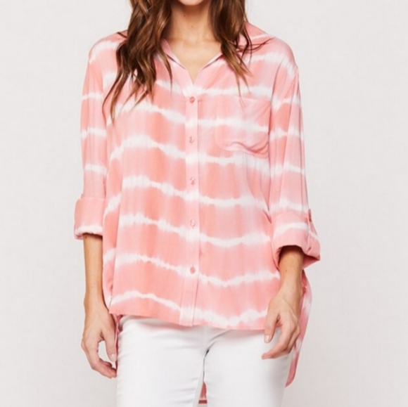 🌟HP🌟VELVET HEART Women's Plus Size Tie Dye Shirt - Picture 12 of 12